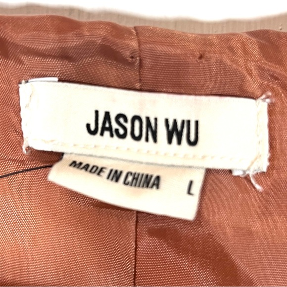 NWOT Jason Wu Rust/Burnt Orange Button Down V Neck  Satin Vest Size Large - Picture 5 of 6
